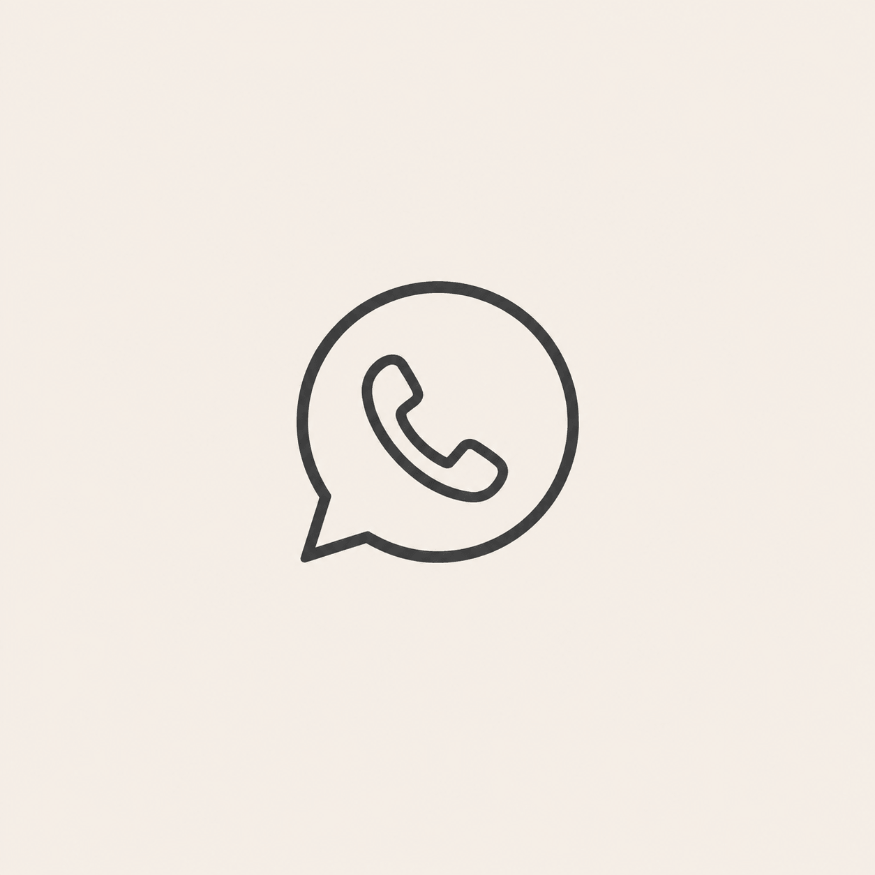WhatsApp Icon mit hellem Hintergrund ewig Leben