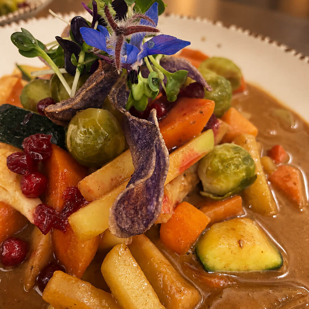 Vegetarisches Gulasch als Alternative