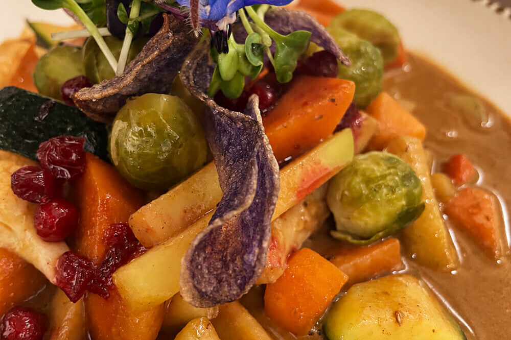 Vegetarisches Gulasch als Alternative