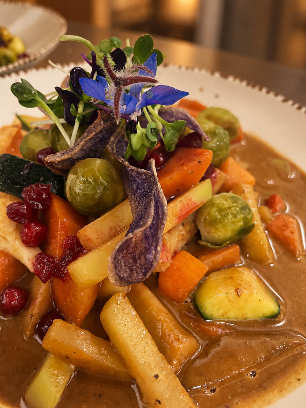 Vegetarisches Gulasch als Alternative